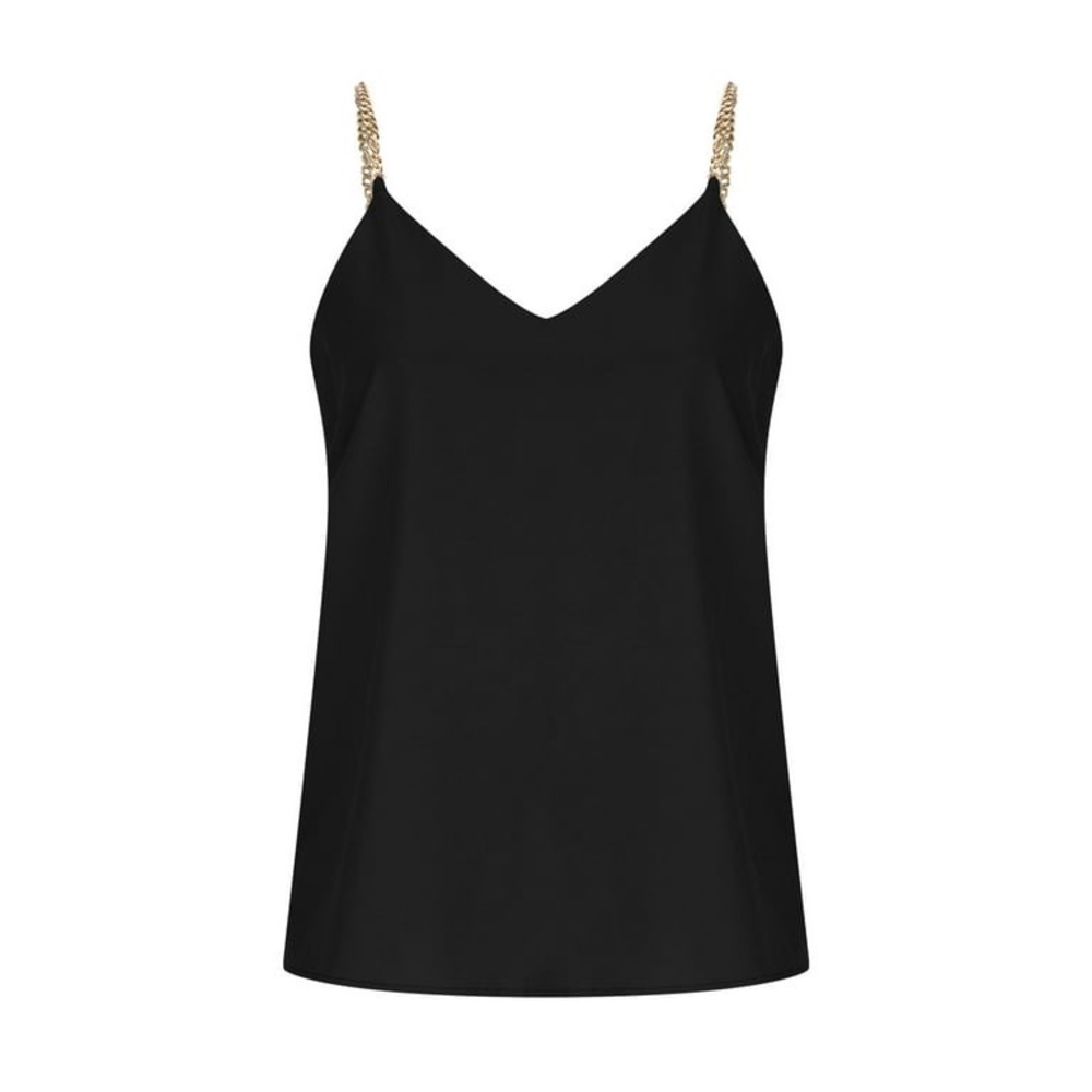 Black Chain Strap Tank